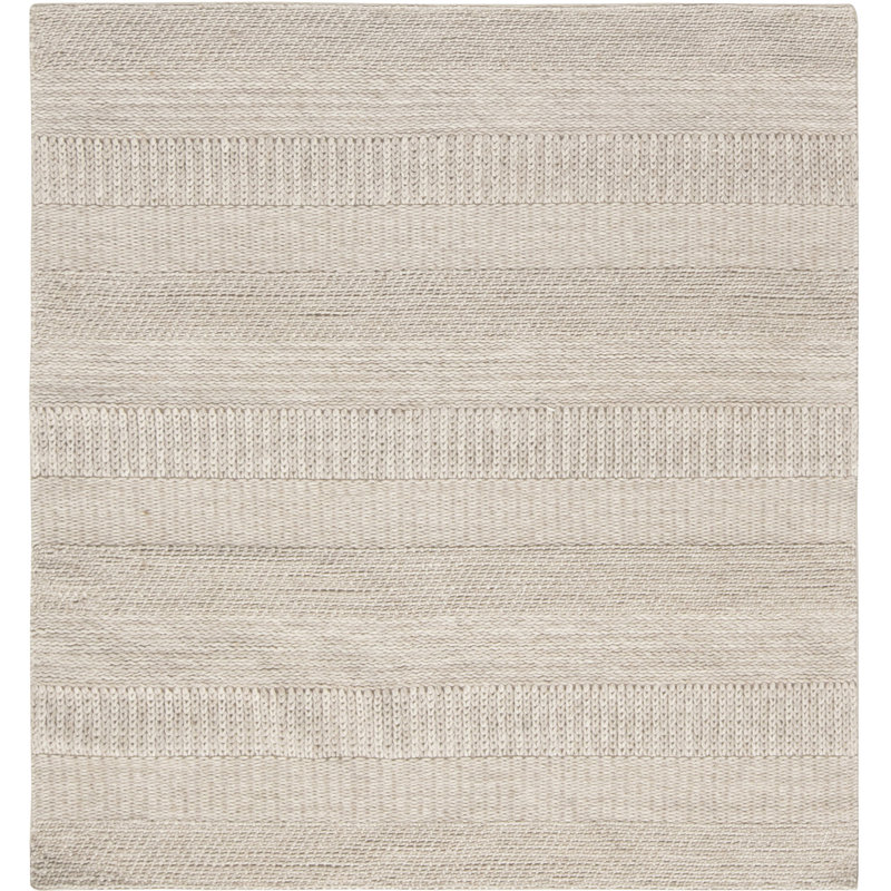 Tapis moderne en laine beige / gris