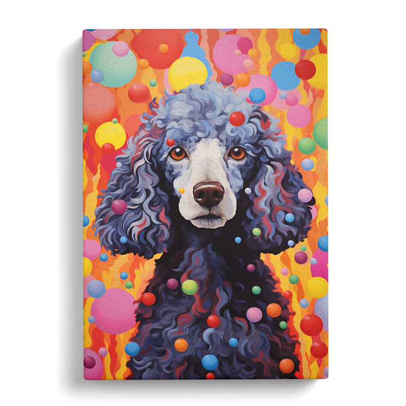 Poodle Colour Field No.3 - No Frame Print, 76cm H x 50cm W x 3cm D