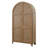 Cearah Coastal Arch shaped Bar Cabinet, Dining Cabinet, Arch Bookcase, Fully Assembled, Brown