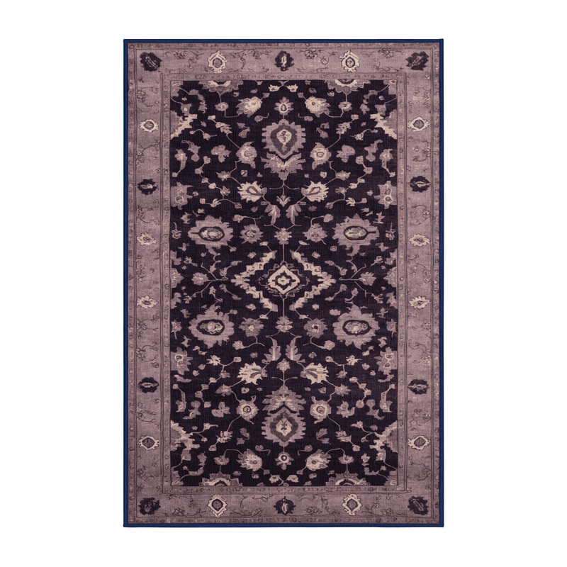 Tapis mauve lavable à la machine