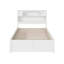 Lit plateforme en bois massif Casandra avec pied de lit à panneau, tiroirs de rangement et chargeur USB-2137233493-2137233491