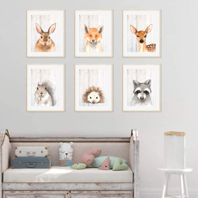 Crista Animals 6 - Piece Paper Print