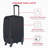 (20+24) Two-Piece Suitcase Suitcase Set Oxford Trolley Case Without Password Lock Universal Wheel