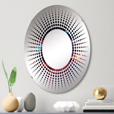 Neon Light Strips Luxury Car - Starburst Decorative Mirror - MIR116975-Ovale