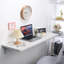 Bureau flottant mural avec base en métal l 31,5 po Kulseth
