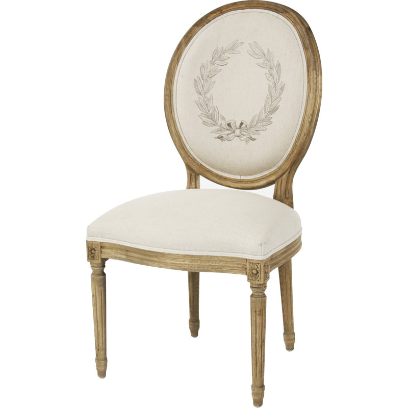 Chaise d'appoint rembourrée en coton Asta