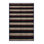 Machine Washable Horizontal Stripes Black Area Rug