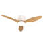 Ventilateur de plafond avec lumière, conception encastrée, 3 pales en plastique ABS, télécommande incluse, réglage à 6 vitesses, moteur à courant continu réversible, fonctionnement silencieux-1227437221