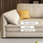 Canapé modulaire kaki en polyester-931190859-931190861