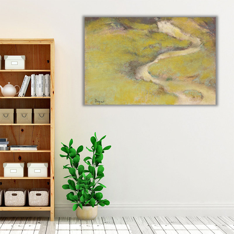 Degas Countryside Views I - reproduction d'art sur toile, H 32 po x l 48 po