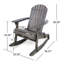 Chaise berçante Malibu Adirondack