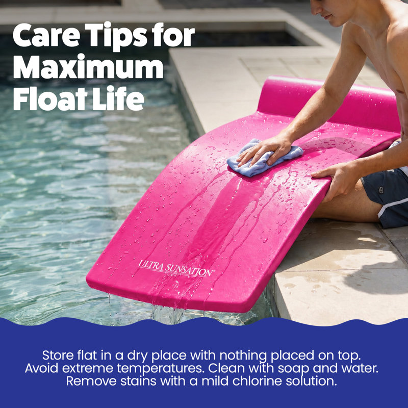 Tapis flottant pour piscine TRS, Flamingo Pink