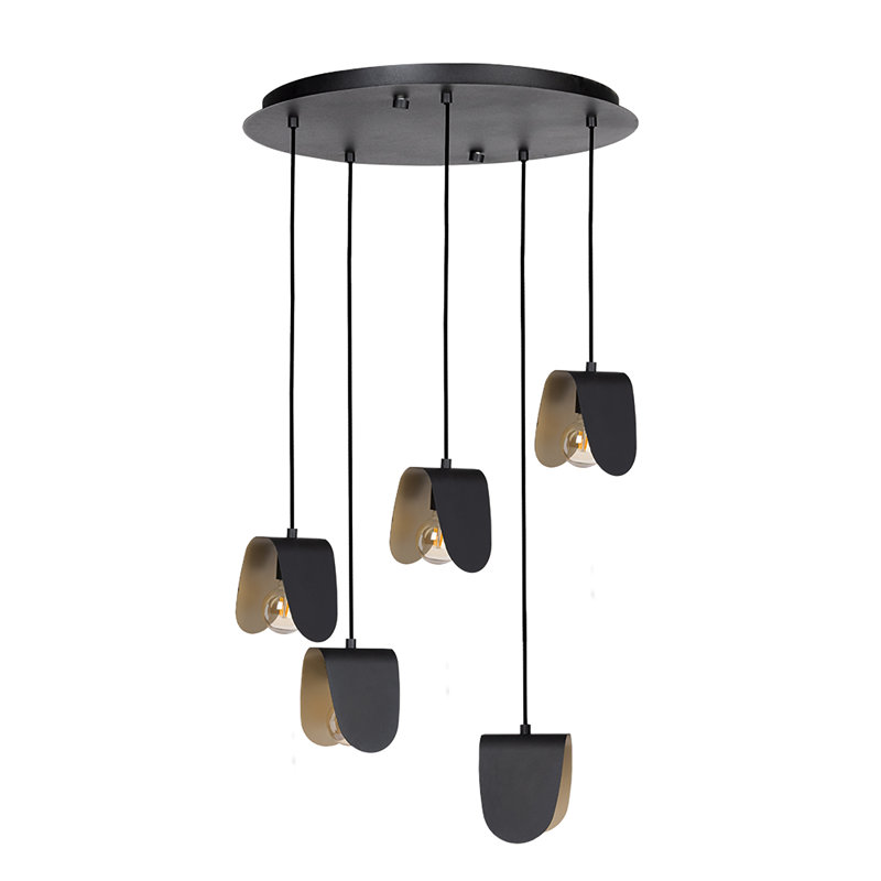 Luminaire suspendu en grappe à 5 lumières Greenbury