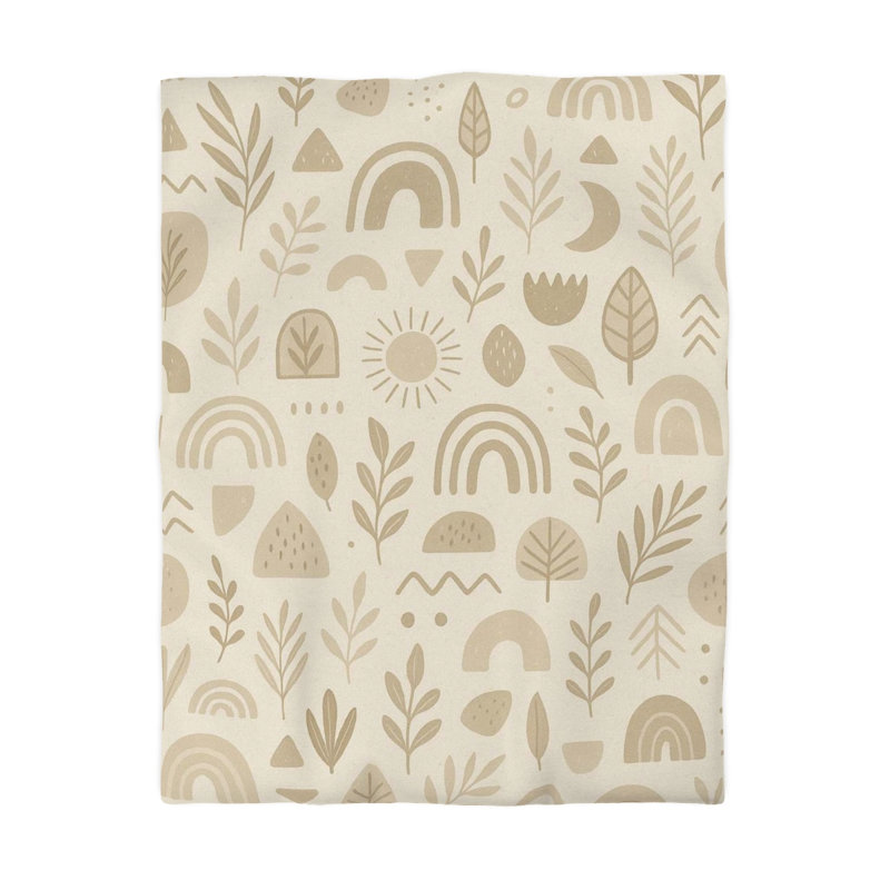 Duvet Covers Polyester Duvet Cover, Twin Duvet Cover, Cream/Light Brown