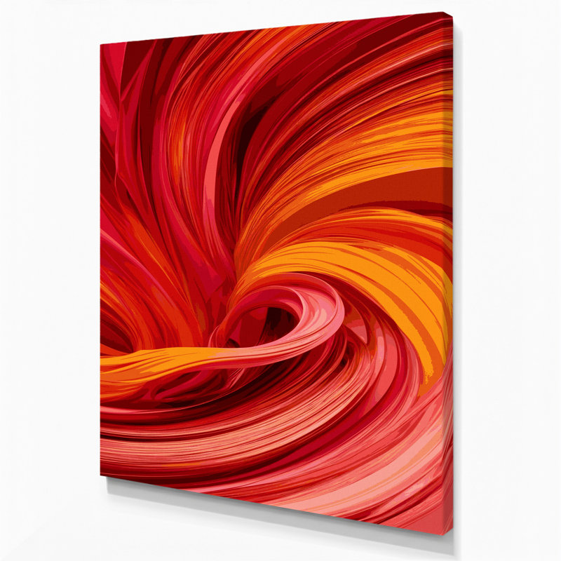 Art numérique sur toile, abstraction numérique, H 11 po x l 14 po