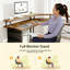 L-Shaped Metal Base Computer Desk