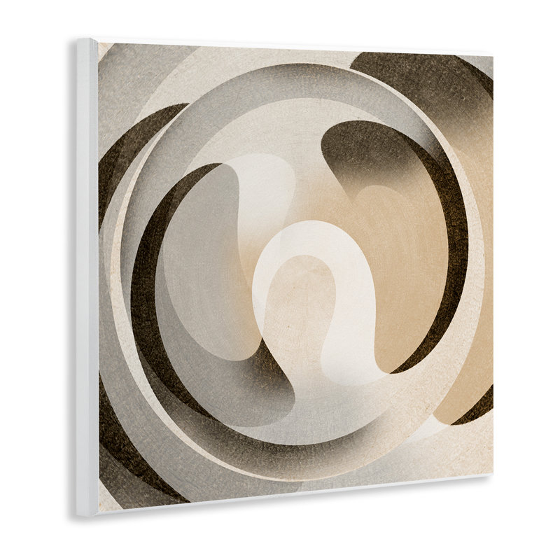 Neutral Vortex Shape Wall Plaque Art by Noah Bay