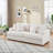 Spacious And Comfortable Corduroy Sofa With Four Matching Throw Pillows For Ultimate Modern Living Room Relaxation-1357445693-1369891657