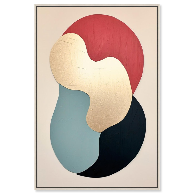 «Magnetic Canvas Geometric Art Prints» par Art Remedy, H 16 po x l 11 po, Cadre argenté