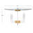 Ravello Round Glass Top Dining Table-668794746