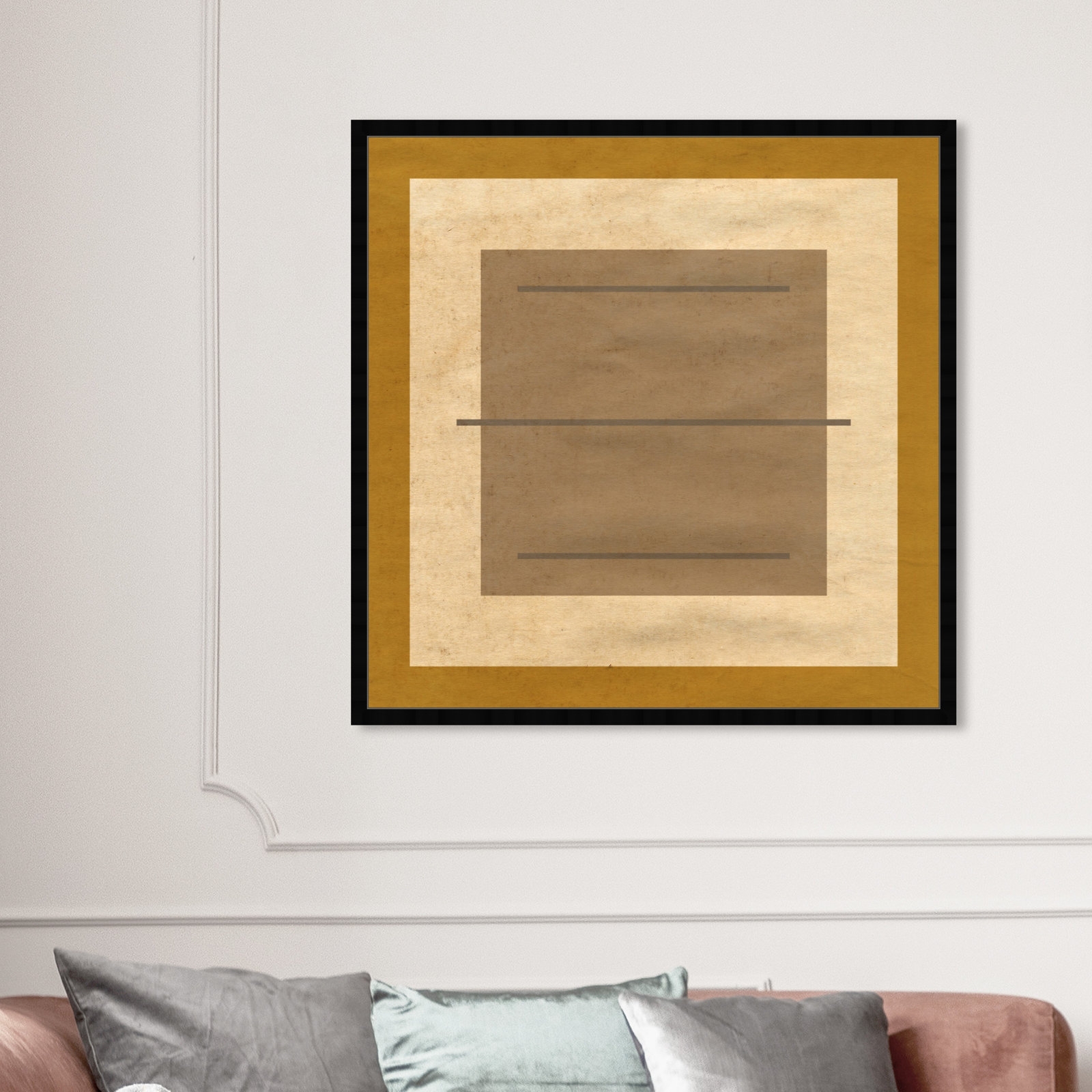 Amarillo Alberto by Oliver Gal, Black, 42" H x 42" W x 0.5" D