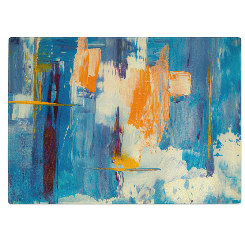 Tempered Glass Art Painting Vol.300 Chopping Board, 39 cm W x 28.5 cm L