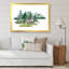 Loup dans un paysage de forêt - peinture sur toile-67234200-67234227