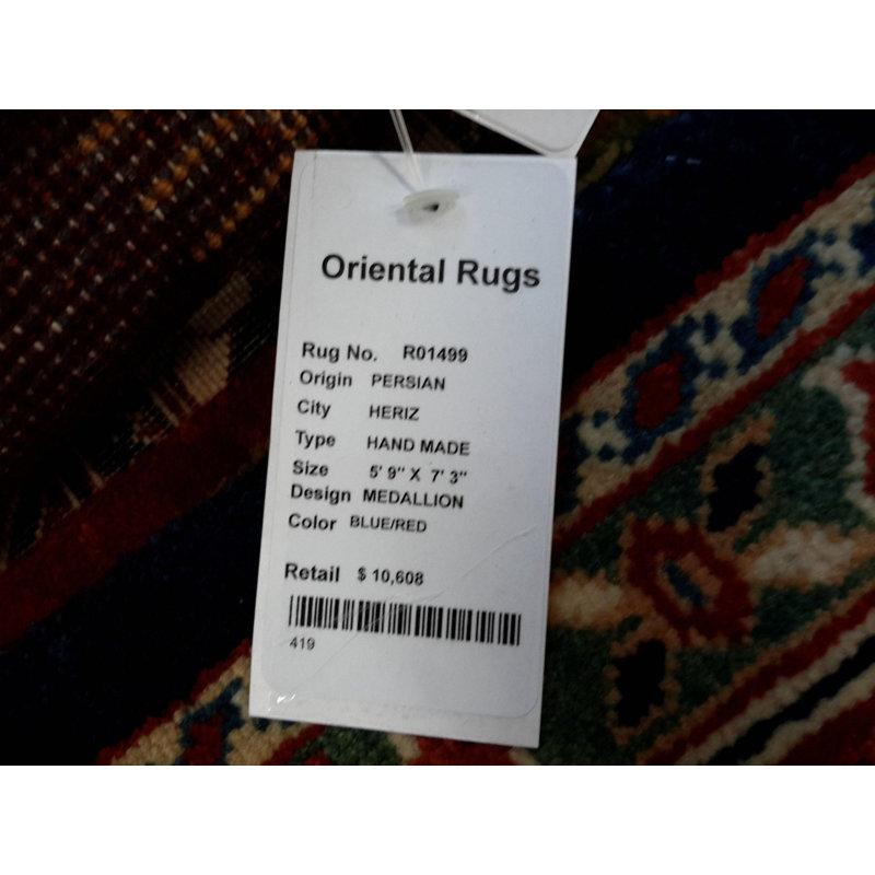 Tatiana Oriental Area Rug in Blue
