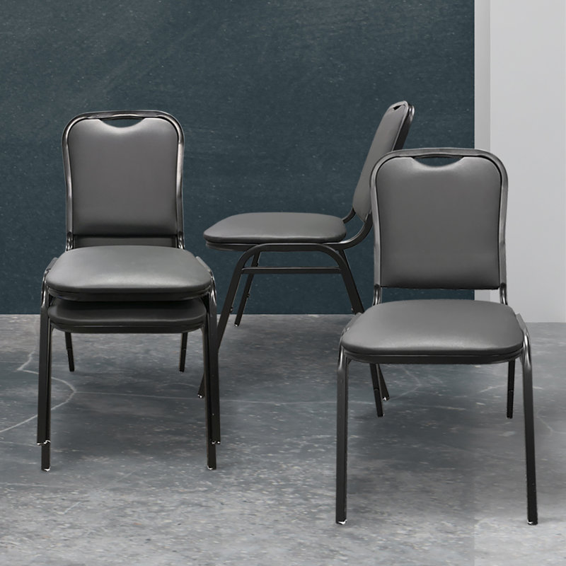 Metal Stackable Banquet Chair ( Set of 4 )