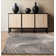 Clemones Swirl Black Area Rug
