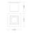 Dau Spot 1 - Light 3.125" Unique/Statement Square Flush Mount-119024991-70850014