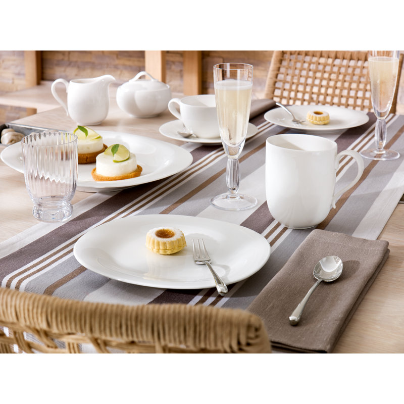 Villeroy & Boch New Cottage Basic Round 4 Piece Place Setting, White