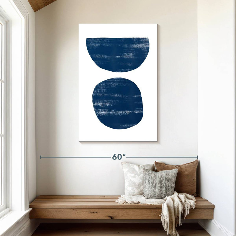 Avery Abstraction I - bleu marine, H 45 po x l 30 po