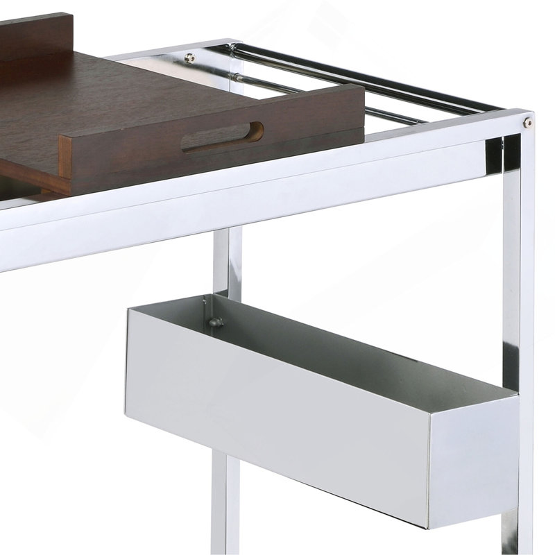 Chrome Finish Serving Cart