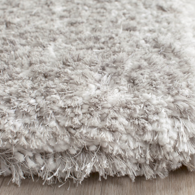Tapis gris clair Chamiyah , Rectangle 5 pi x 8 pi