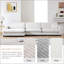 134*54" Oversized Corduroy Sectional Sofa-702525232