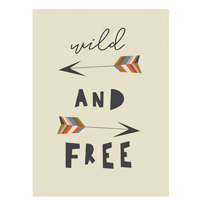 Wild And Free by Nicola Evans - No Frame Painting