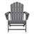 Outdoor Poly Adirondack Chair With Ottoman-1663237697