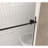 Frameless Shower Door 44-48 "W X 76" H, 1/4 "(6 Mm) Clear Tempered Glass, Explosion Proof Film, Stainless Steel Handle, Matte Black-123210454