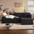 Clitheroe 96.5" L-Shaped Modern Minimalist Boneless Sofa, No Assembly Required Sectional Couch-2021592666-2021592668