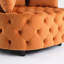 Chaise de 38 pouces de large - velours orange pour le salon - hauteur 16-846312180