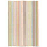 Ana Ticking Aqua Machine Washable Rug