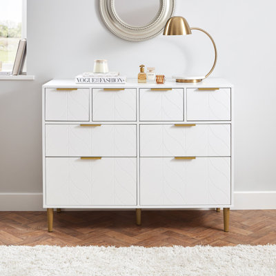 Adams 112cm W 8 - Drawer Chest of Drawers