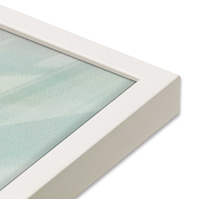 Serene Swells I, Cadre photo simple blanc opaque, H 19 po x l 25 po