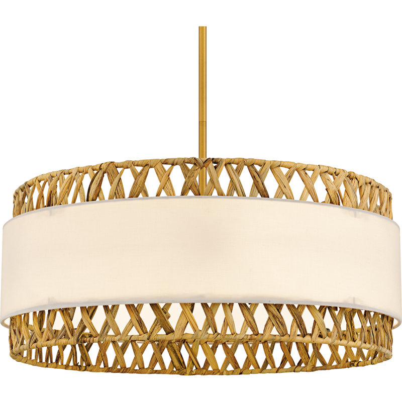 Hann 5-Light Brushed Gold Pendant