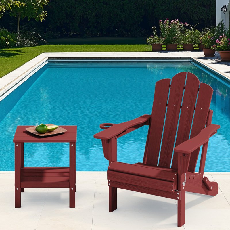 Table d'appoint Delman, Rouge