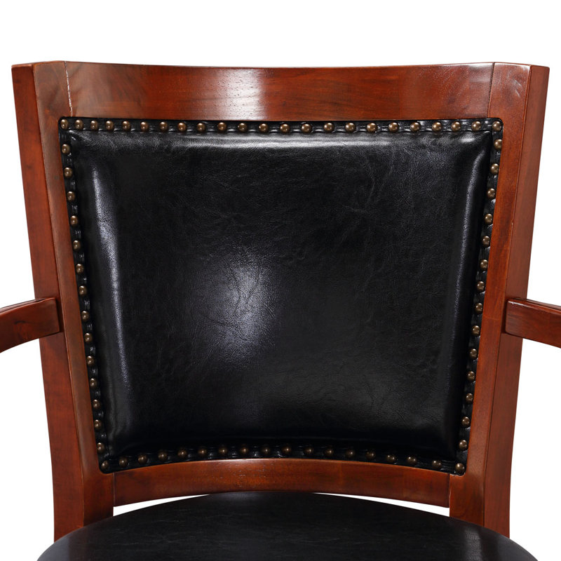 Tabouret de bar Greer, Cerisier/Noir, Noir, Tabouret de bar (siège d'une hauteur de 29 po)