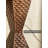 Twisted Rhombus Textured Solid Wood Floor Sculpture With Flat Base