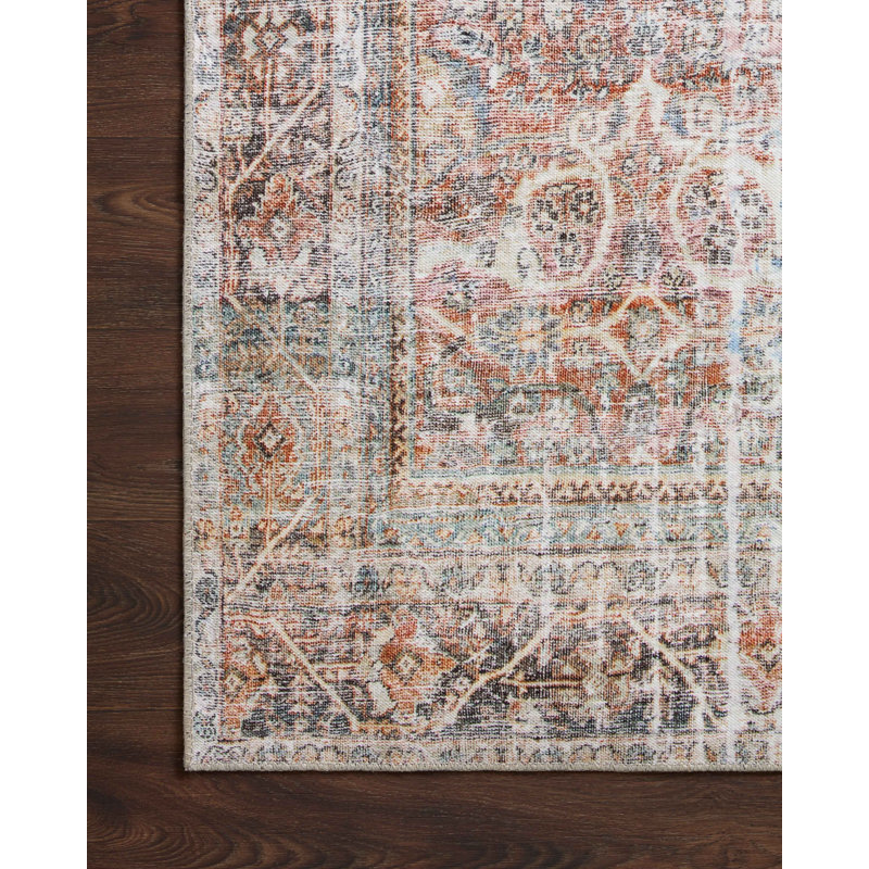 Adrian Charcoal Timeless Oriental Runner Rug 24" x 60"