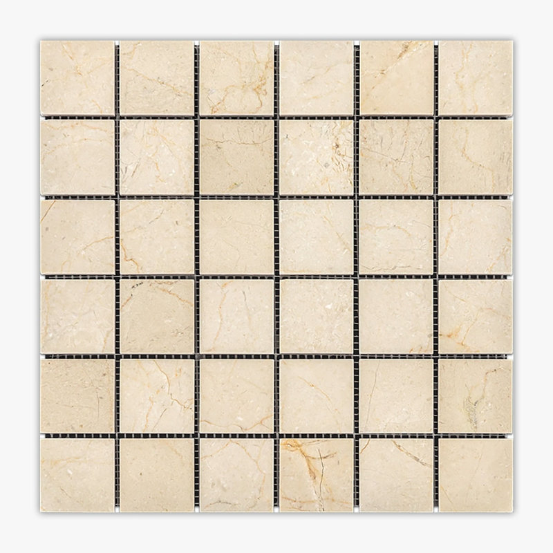 Carreau de mosaïque en marbre 2 po x 2 po pour mur et plancher